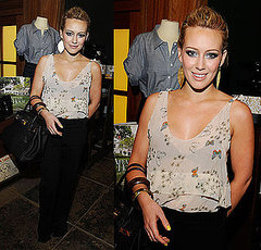 Hilary Duff in Butterfly Tank at Shipley & Halmos Event at Confederacy