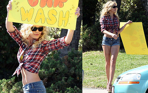 Photos of Cameron Diaz Looking Hot Filming Bad Teacher