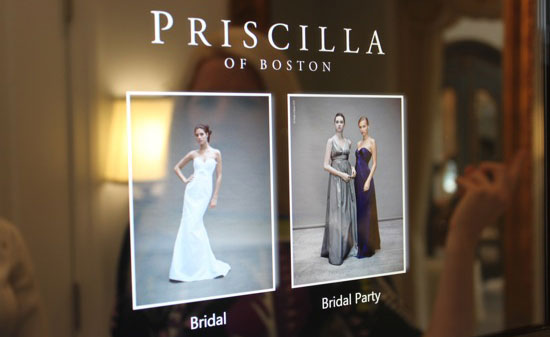 HP Computers in Priscilla of Boston Bridal Salons