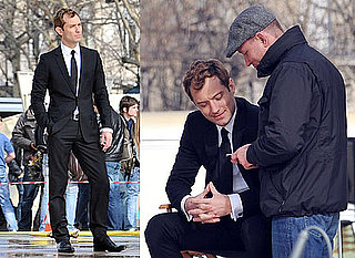 Photos of Jude Law and Guy Ritchie Filming Dior Ad in Paris