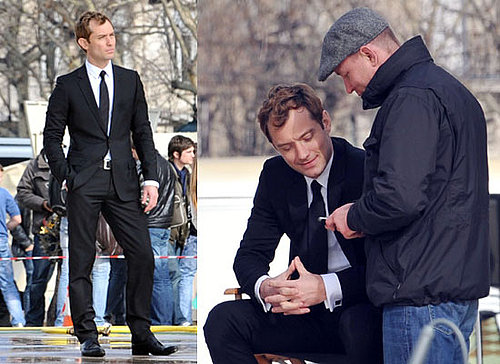 Photos of Jude Law and Guy Ritchie Filming Dior Ad in Paris