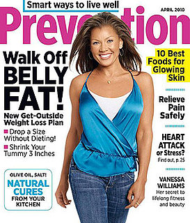 Vanessa Williams Shares Diet Tips in Prevention Magazine April 2010