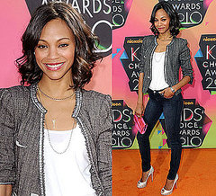 Zoe Saldana at 2010 Kids Choice Awards 2010-03-27 17:55:57