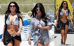 Photos of Kim and Kourtney Kardashian in Bikinis in Miami