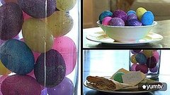 Decorate and Display Do It Yourself Glitter Eggs for Easter