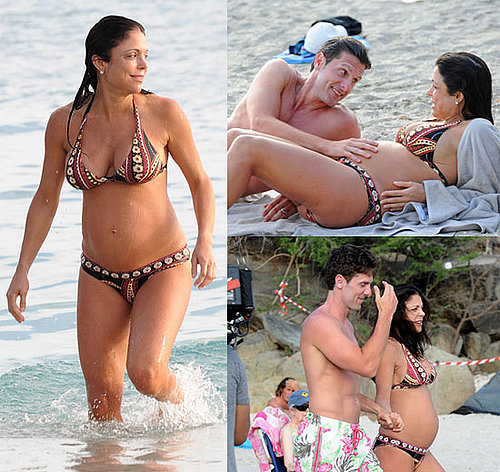 Bethenny Frankel Pregnant Bikini Photos on Honeymoon in St. Barts