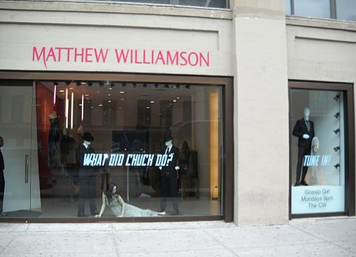 Gossip Girl Inspired Window Display at Matthew Williamson in New York
