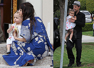 Photos of Nicole Richie, Joel and Harlow Madden Attending Church on Easter