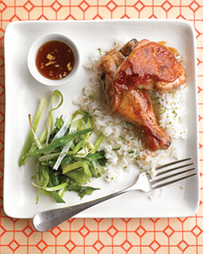 Teriyaki Chicken With Roasted Scallions Recipe