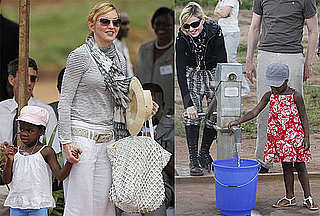 Photos of Madonna, Mercy James, and Lourdes Leon in Malawi to Open the Raising Malawi School For Girls
