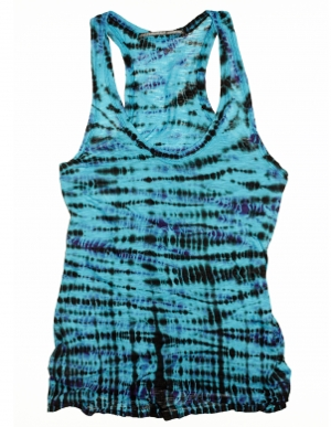 Proenza Schouler Exclusive Blue Tie-Dye Tank