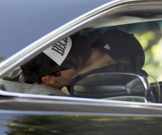 Pictures of Avril Lavigne and Brody Jenner Kissing in the Back of a Car