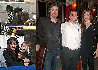 Pictures of Brad Pitt and Angelina Jolie on a Date in Bosnia, His Parents Arriving in Venice