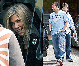 Pictures of Jennifer Aniston and Adam Sandler Filming in LA