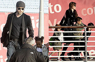 Pictures of Angelina Jolie, Brad Pitt, Shiloh, Zahara, Pax, and Maddox Jolie-Pitt on a Boat Ride