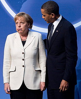 President Obama and German Chancellor Angela Merkel at the Nuclear Security Summit
