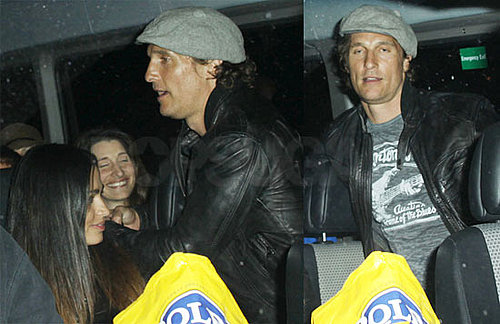 Pictures of Matthew McConaughey and Camila Alves on a Party Bus in LA