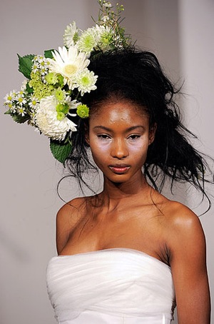 Floral Bridal Bouquet Hair Piece From Douglas Hannant