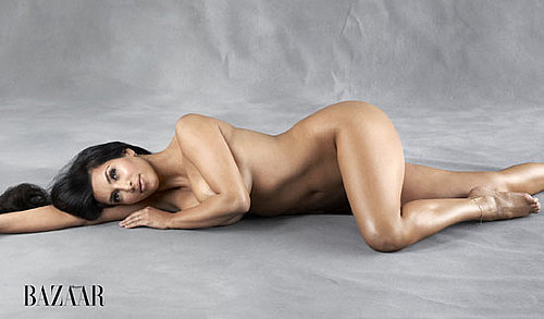 Picture of hot celeb Kim Kardashian Naked in Harper's Bazaar