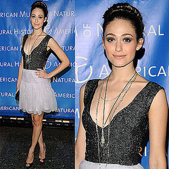 Emmy Rossum at American Museum of Natural History's 2010 Museum Dance in White Skirt and Black Sparkle Top Emmy Rossum at American Museum of Natural History's 2010 Museum Dance in White Skirt and Black Sparkle Top