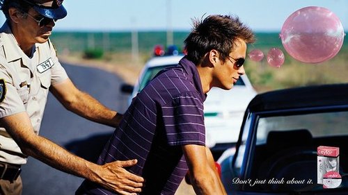 Ceylor Condom Ad With Cop Patting Down Driver