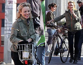 Pictures of Rachel McAdams Riding Her Bicycle in Toronto