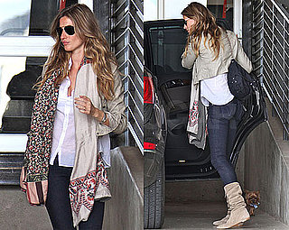 Pictures of Gisele Bundchen Leaving LA Studio