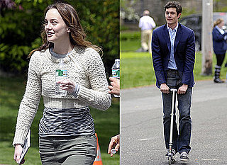 Pictures of Adam Brody, Leighton Meester, and Allison Janney on the Set of The Oranges