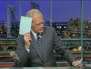 David Letterman's Gray Powell Top Ten List on The Late Show