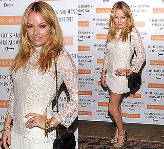 Pictures of Becki Newton in Dolce & Gabbana Dress at What Goes Around Comes Around Party in NYC