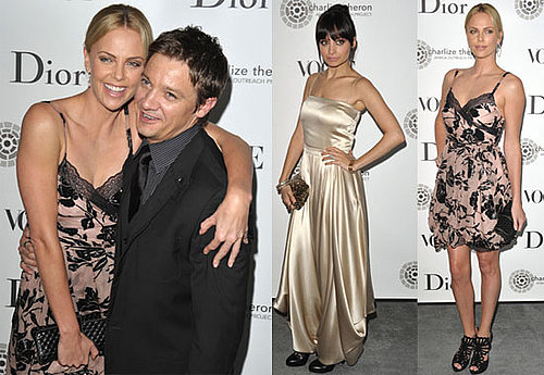Pictures of Charlize Theron and Jeremy Renner with Nicole Richie at Africa Outreach Dinner 2010-04-28 13:30:00