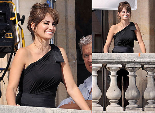 Pictures of Penelope Cruz Shooting an Ad For Lancome With Mario Testino in Paris on Her 36th Birthday