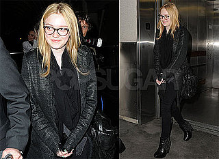 Pictures of Dakota Fanning Leaving LAX