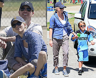 Pictures of Reese Witherspoon and Jim Toth Watching Deacon Play Football