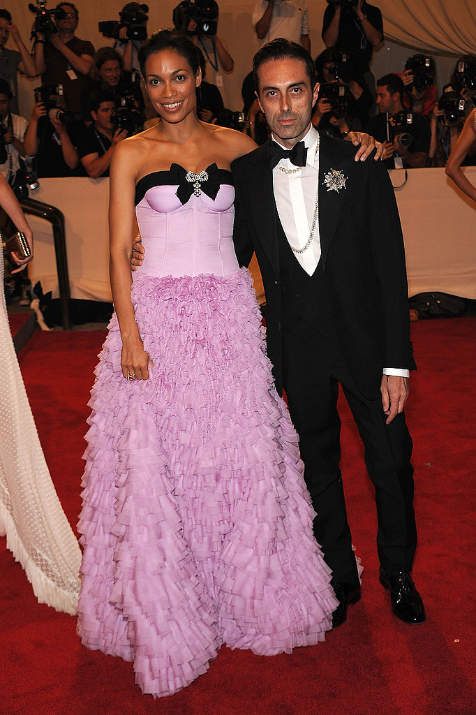 Rosario Dawson in Giambattista Valli with the designer
Rosario Dawson in Giambattista Valli with the designer