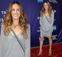 Sarah Jessica Parker Wears Stella McCartney and Brian Atwood at Tribeca Film Festival Sarah Jessica Parker Wears Stella McCartney and Brian Atwood at Tribeca Film Festival