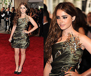 Lily Collins at 2010 Costume Institute Gala