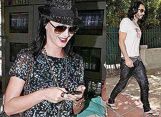 Photos of Katy Perry at the Airport and Russell Brand in LA