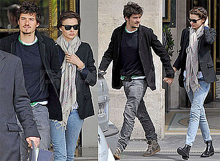 Pictures of Orlando Bloom and Miranda Kerr Holding Hands in Paris