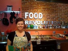 Food Revolution: Kids Cookbooks in Jamie Oliver's Huntington Kitchen