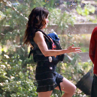 Guess Who's in a Short Skirt on Set? Guess Who's in a Short Skirt on Set?