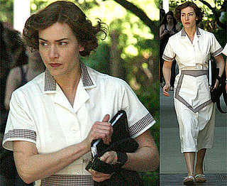 Photos of Kate Winslet in Costume on the Set of Mildred Pierce on the Upper East Side in New York City