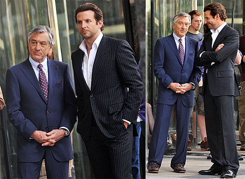 Pictures of Bradley Cooper and Robert De Niro on the Set of The Dark Fields