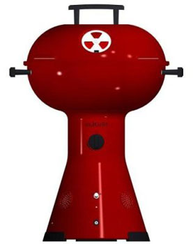 A Portable BBQ With MP3 Player Speakers