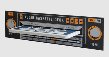 Rocket Cassette Tape Wall Shelf from Yoox