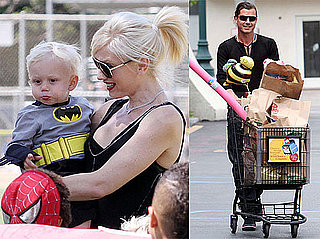 Pictures of Gwen Stefani, Gavin, Zuma, and Kingston Rossdale at a Party