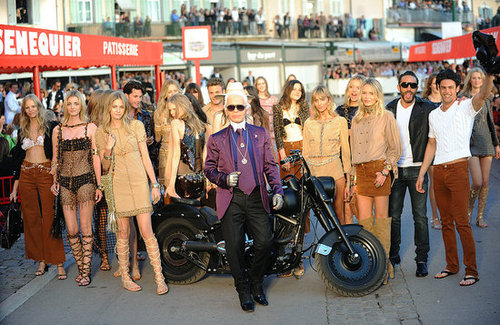 Chanel's Cruise 2011 Show Involved Motorboats, a Motorcycle, and Crystal Renn