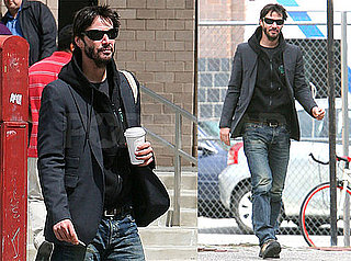 Pictures of Keanu Reeves Walking in New York