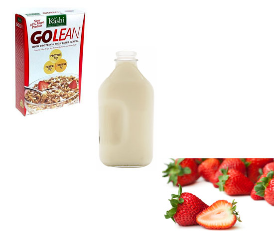 Cereal With Milk and Mango
