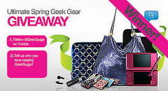 GeekSugar Giveaway Winner